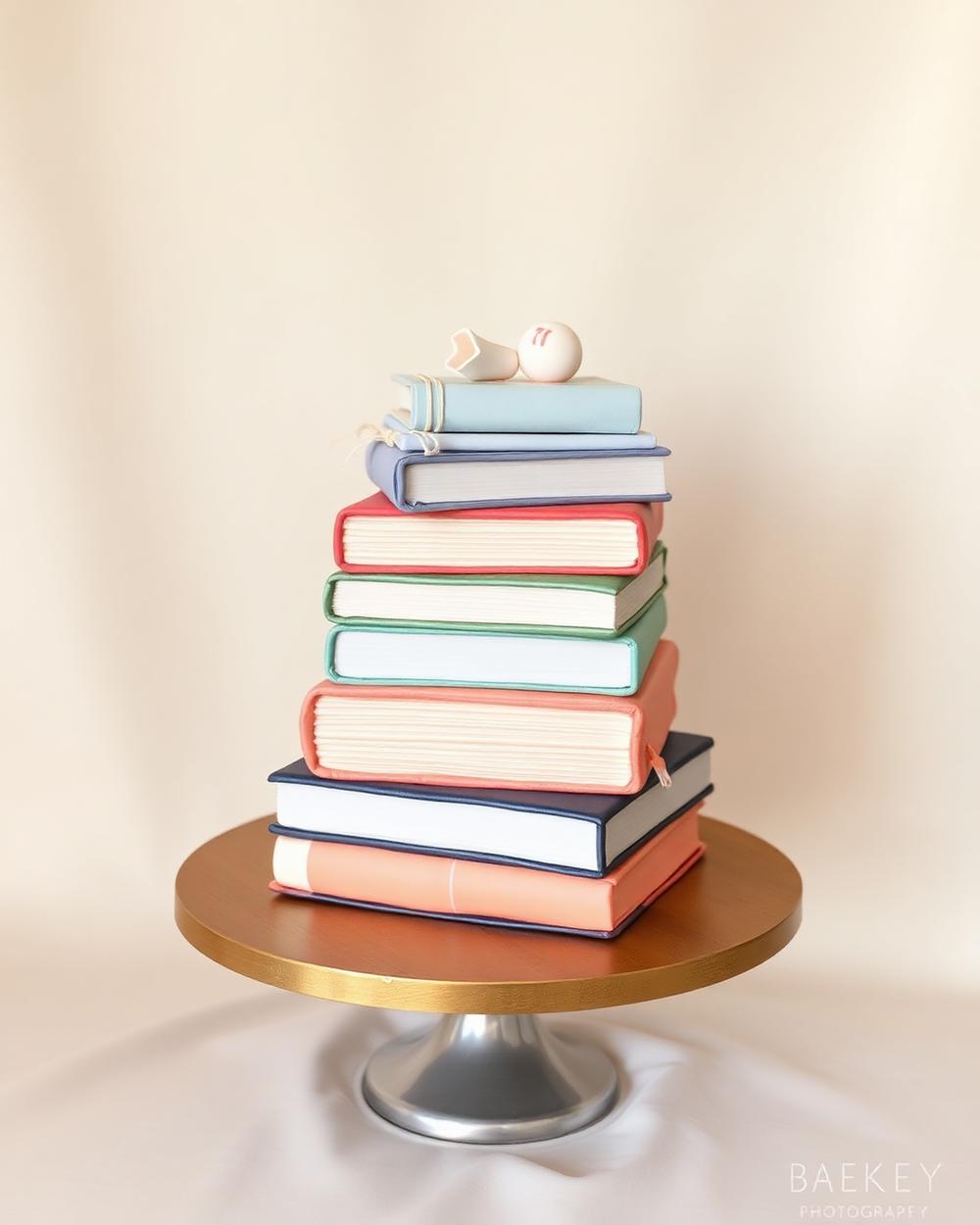 Custom sculpted cake with handcrafted sugar details